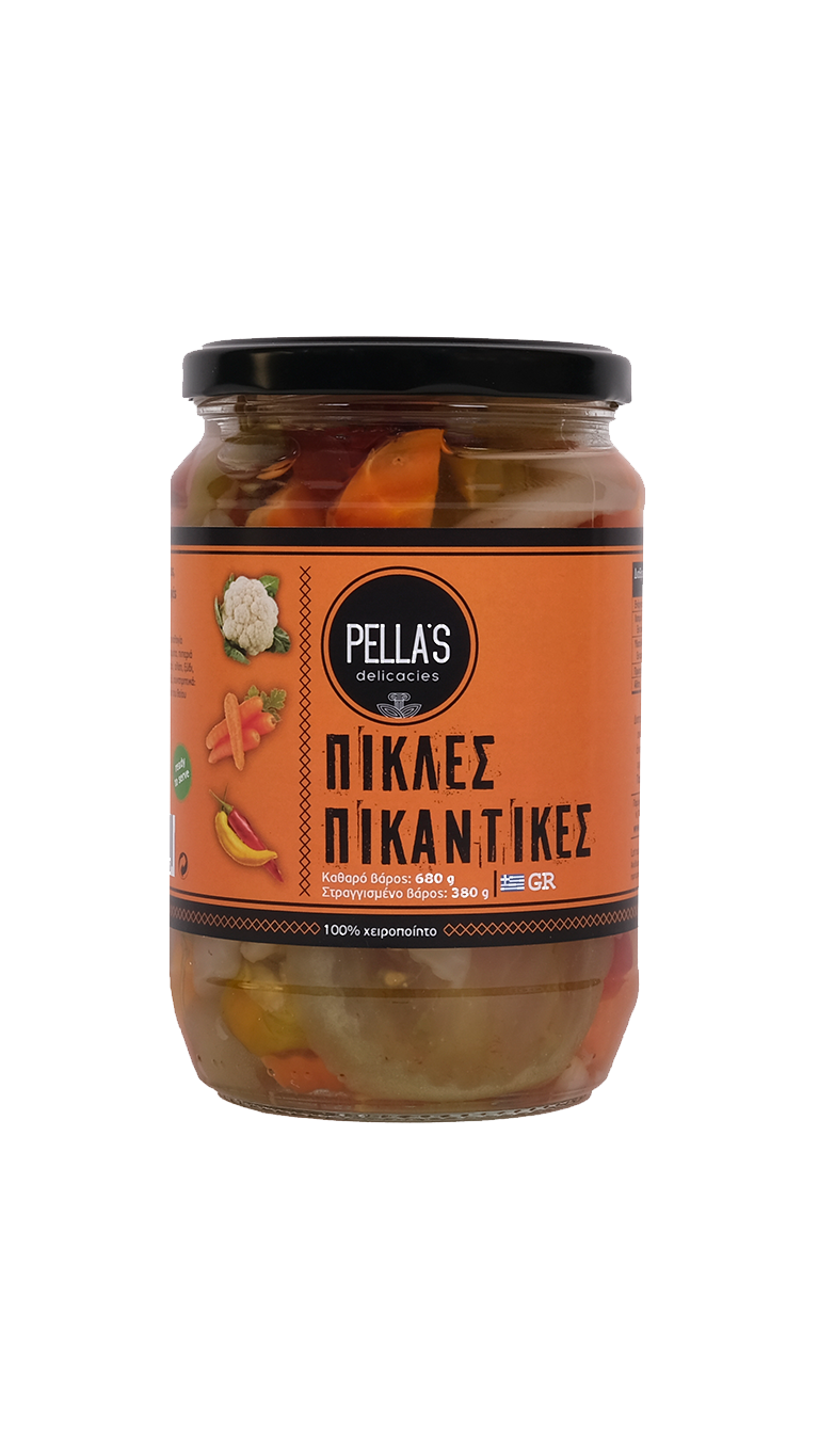 Τουρσι Πικλες Πικαντικες 660gr Pella's Delicacies